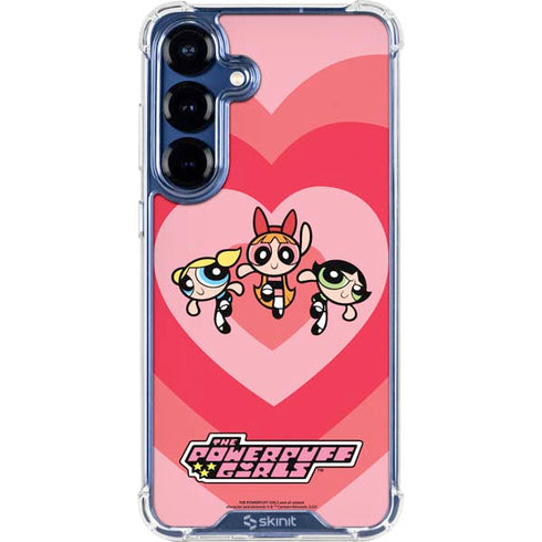 Cartoon Network Powerpuff Girls Hearts Galaxy S25 Clear Case